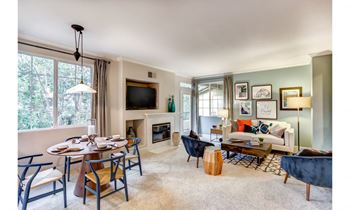 Gas log fireplaces with decorative mantels